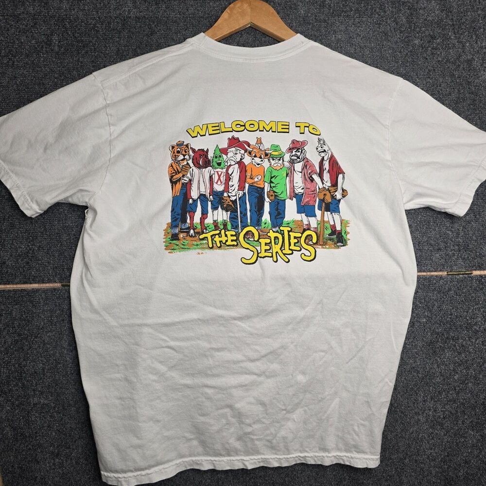 Old Row Comfort Colors "Welcome To The Series" Men's Large White T Shirt